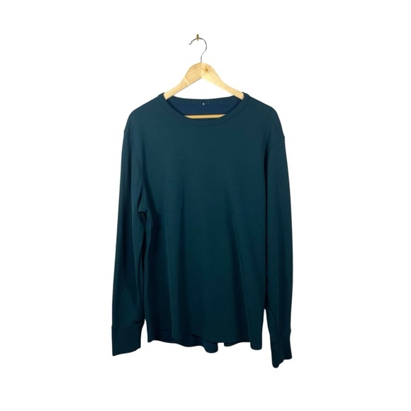 Lululemon Men’s Long Weekend Merino Wool Long Sleeve Teal Size L/XL - Picture 1 of 10